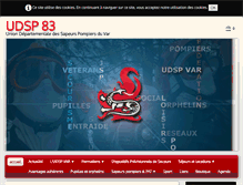 Tablet Screenshot of pompiers-var.org
